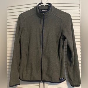 LL Bean , gray fleece women’s jacket. Size XS.